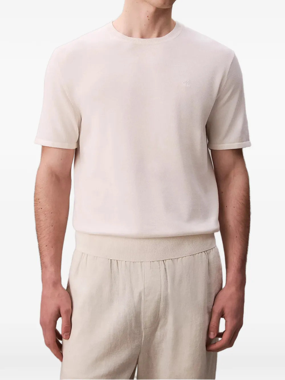 Calvin Klein Pima knitted sweater - Toni neutri