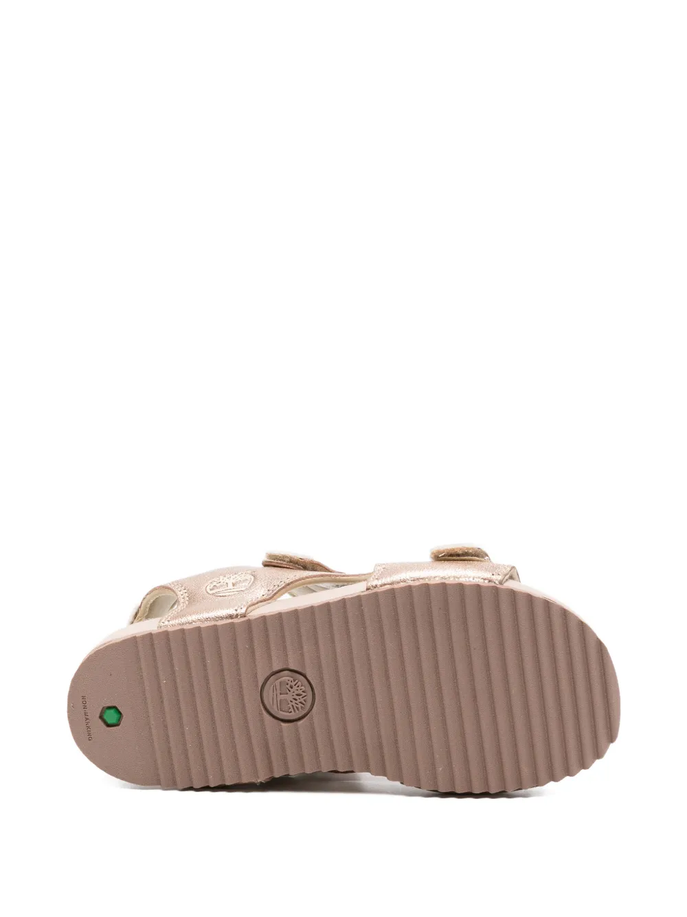 Timberland Kids Castle Island leren sandalen met gesp Roze