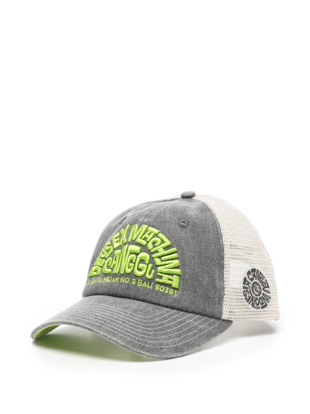 Deus Ex Machina embroidered trucker cap - Grigio