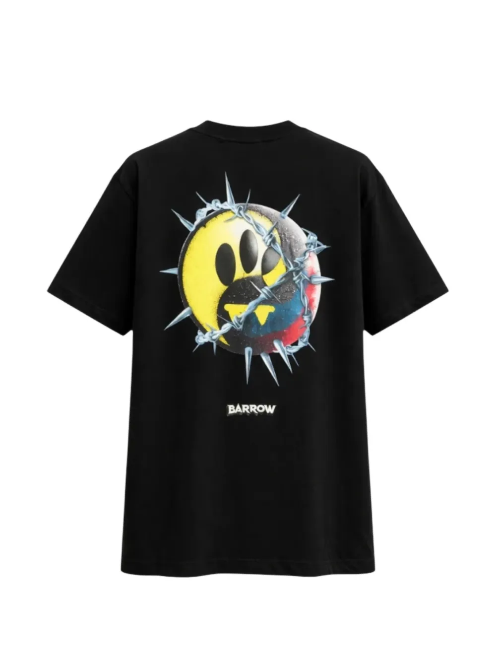 BARROW Jersey T-shirt met grafische print Zwart