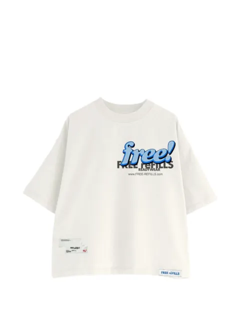 Free Refills tabloid graphic T-shirt