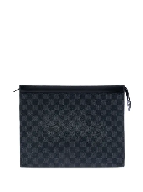 Louis Vuitton Pre-Owned 2010 Damier Graphite Pochette Voyage MM clutch bag