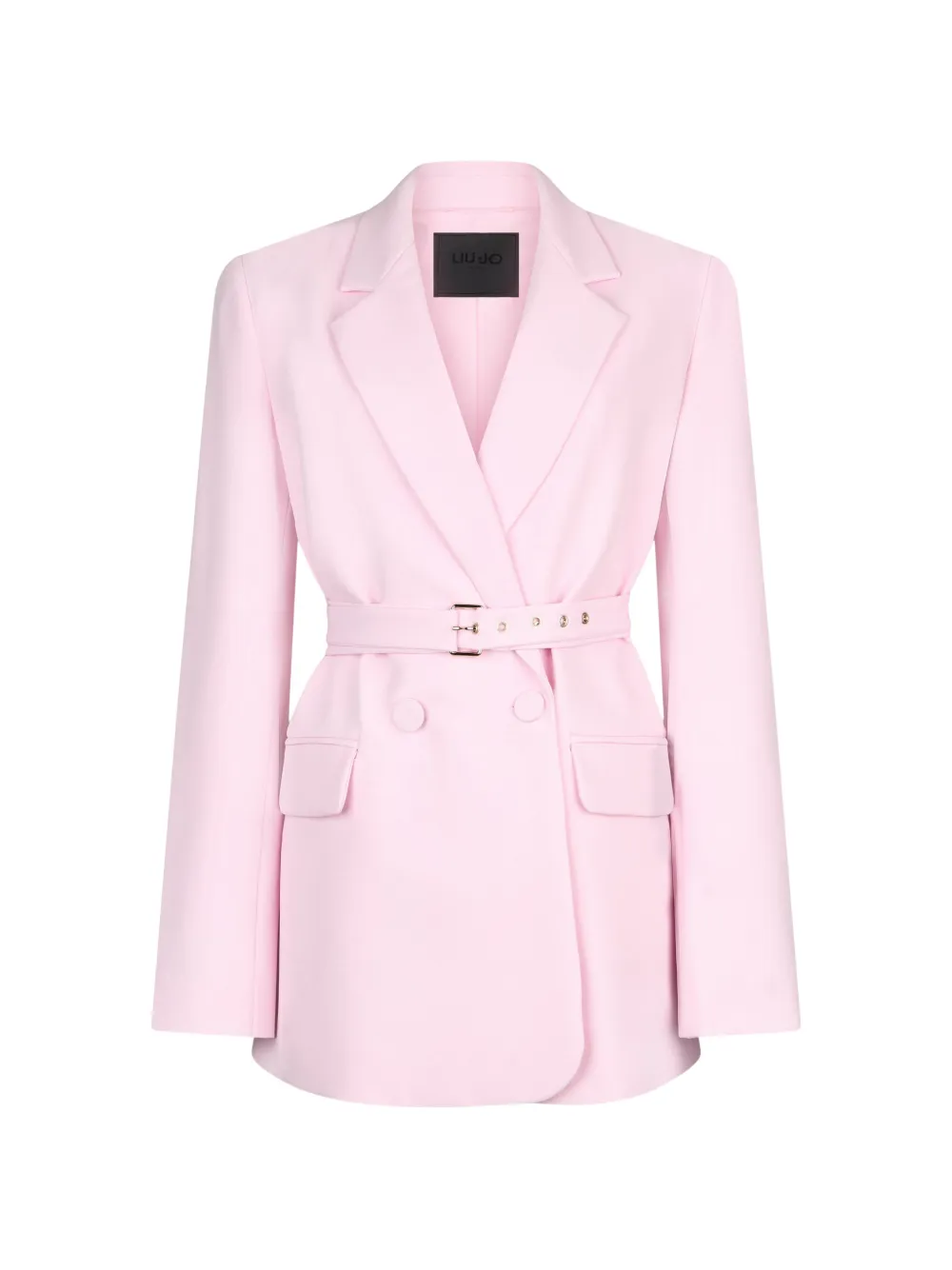 LIU JO belted double-breasted blazer - Rosa