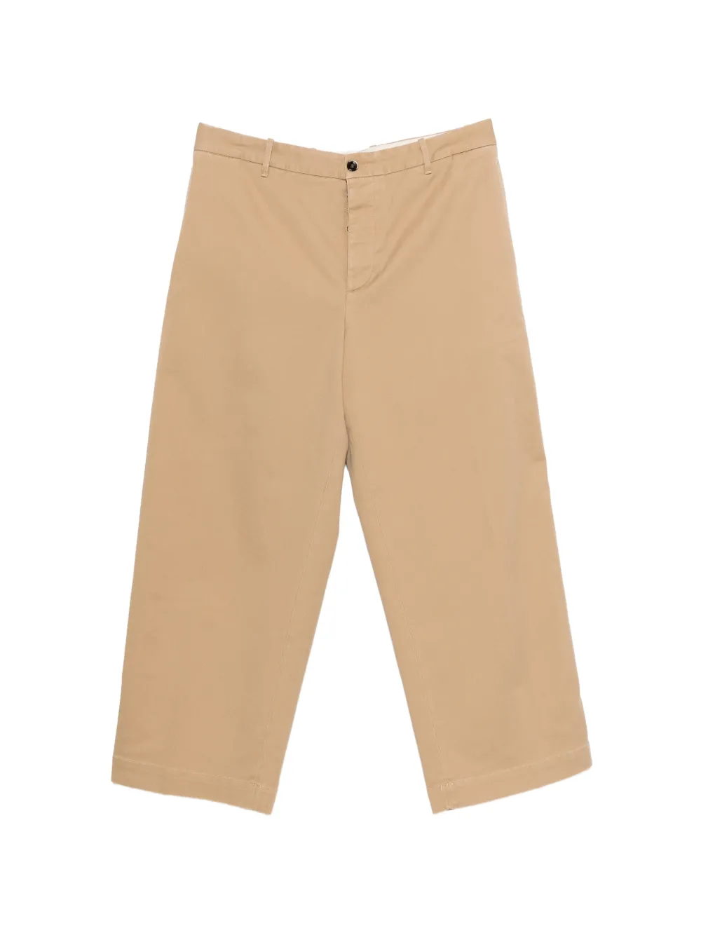 Nine In The Morning Thiago button-fastening trousers - Toni neutri
