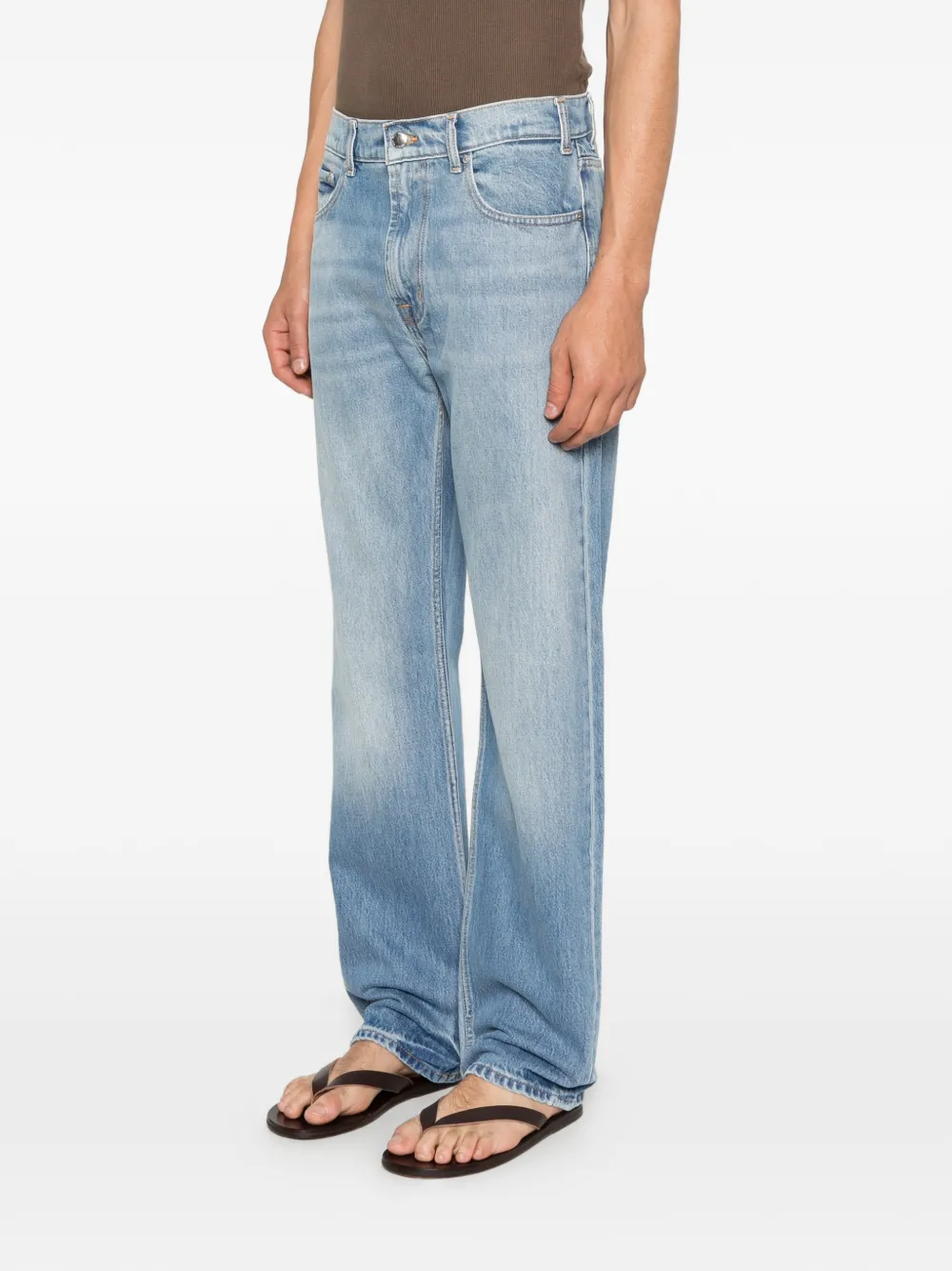  7 For All Mankind Straight-leg Jeans - Blue 