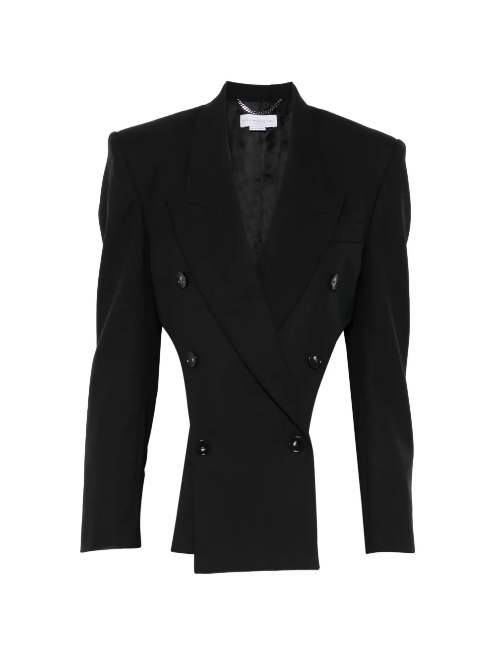 Stella McCartney double-breasted cut-out blazer - Black