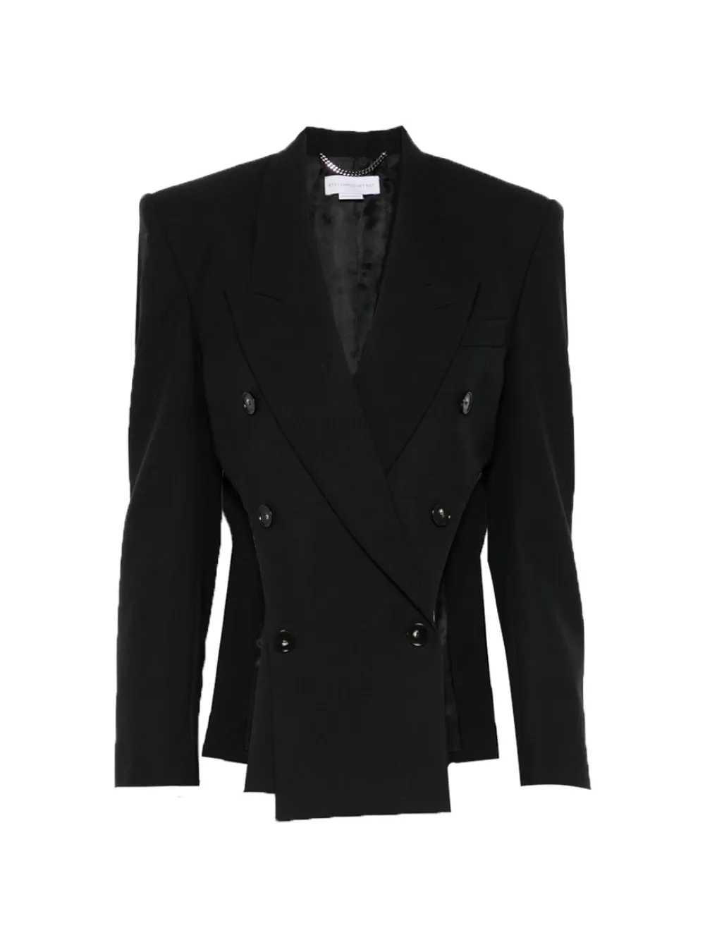 Stella McCartney double-breasted cut-out blazer - Black