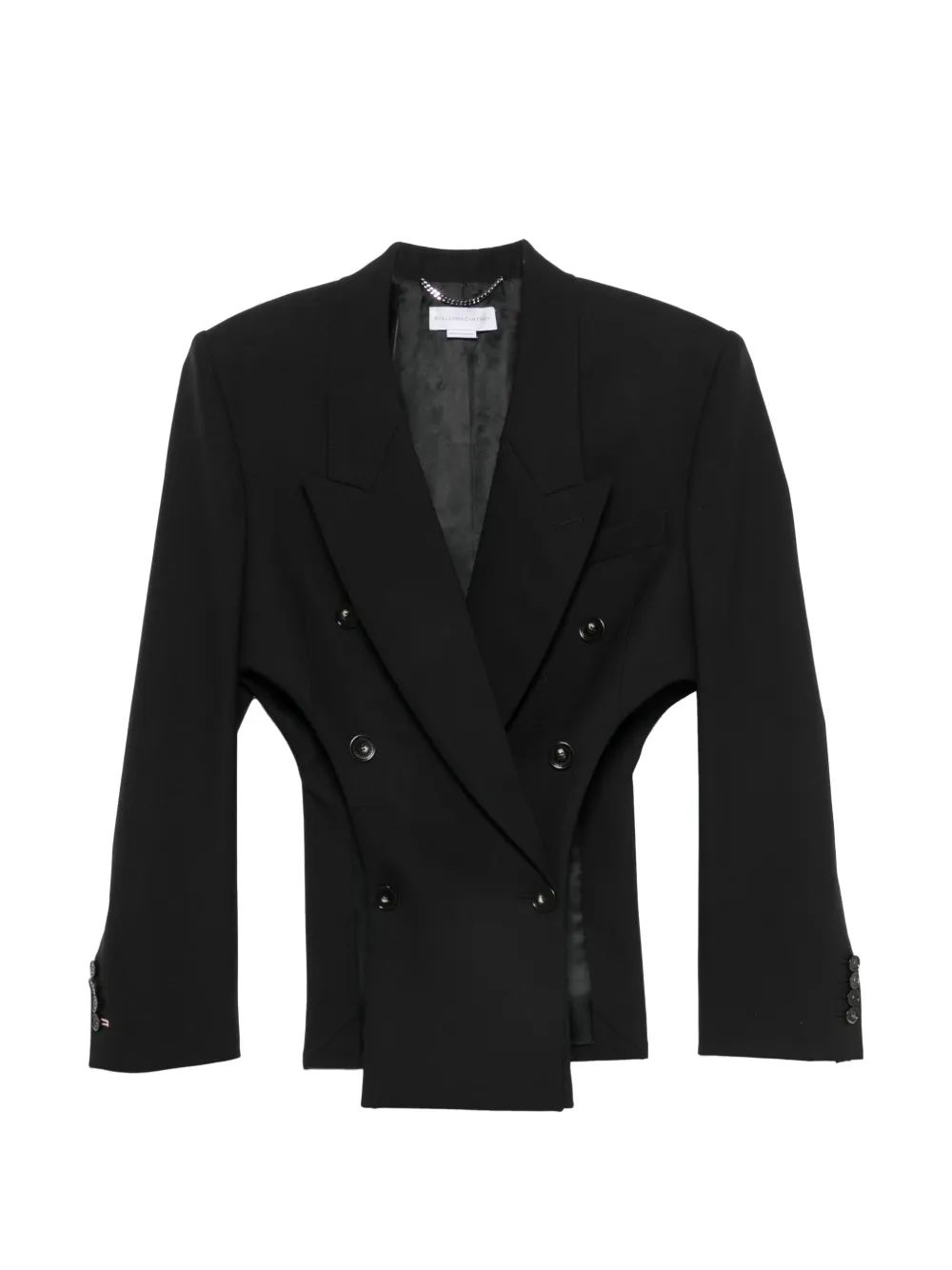 Stella McCartney Blazer met dubbele rij knopen Zwart