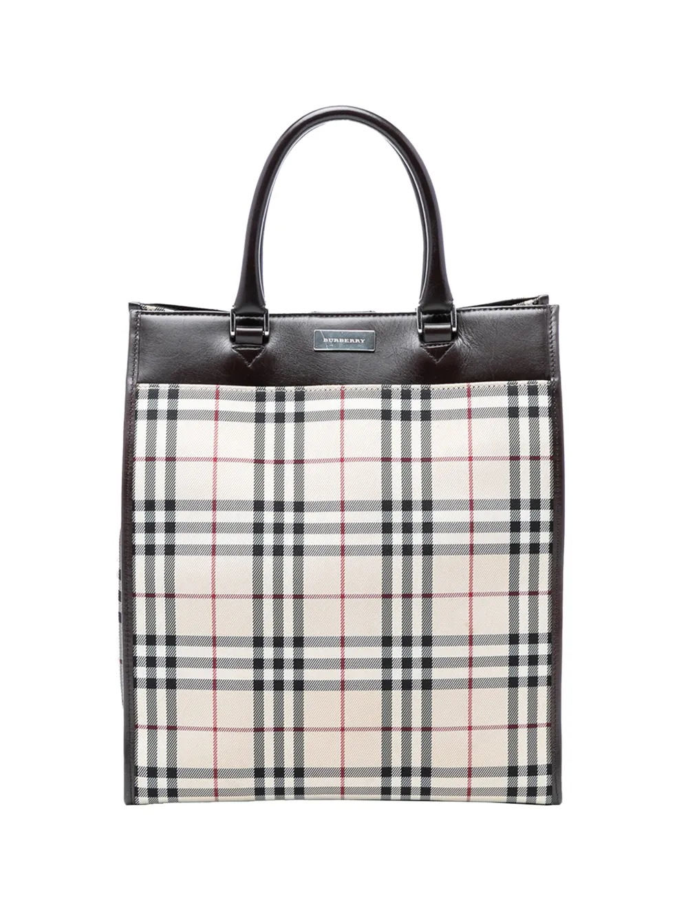 Burberry Pre-Owned 2000-2017 House Check Canvas tote bag - Marrone