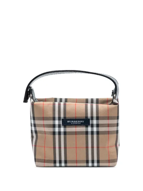 Burberry Pre-Owned 2000-2017 ハウスチェック キャンバス ハンドバッグ