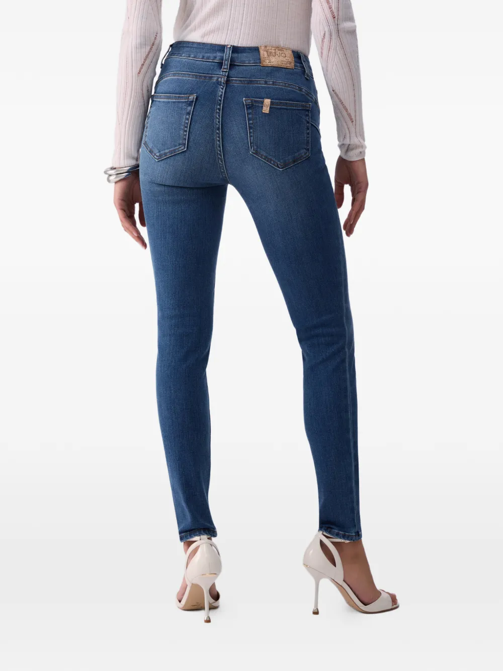 LIU JO High waist skinny jeans Blauw