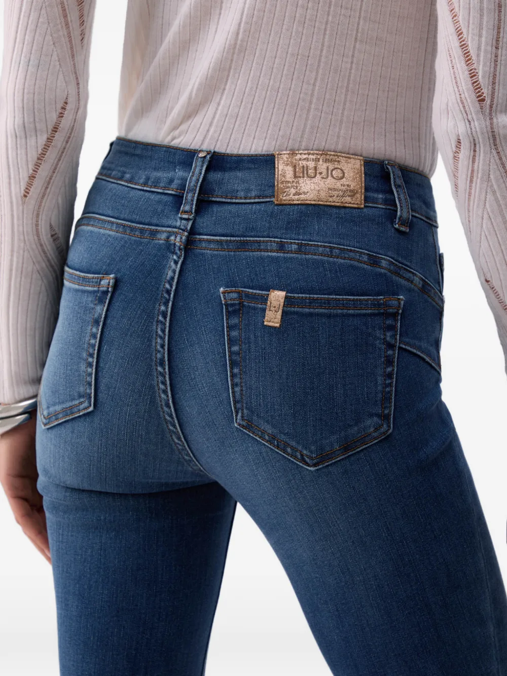 LIU JO High waist skinny jeans Blauw