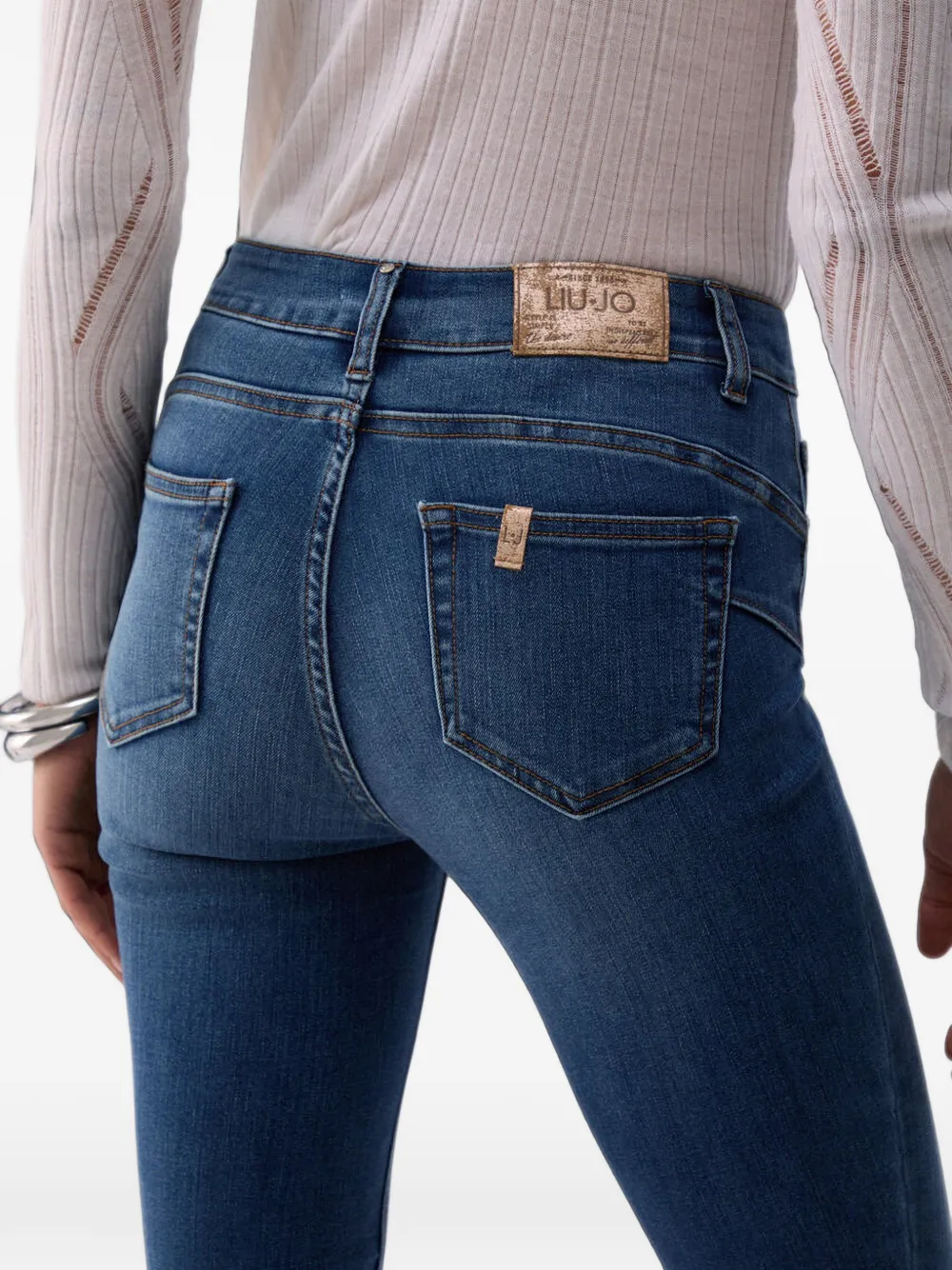 LIU JO High waist skinny jeans Blauw
