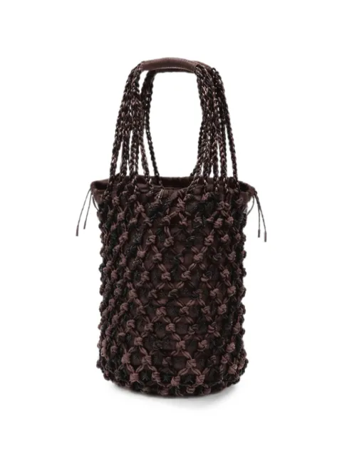 Alysi knotted mesh shoulder bag