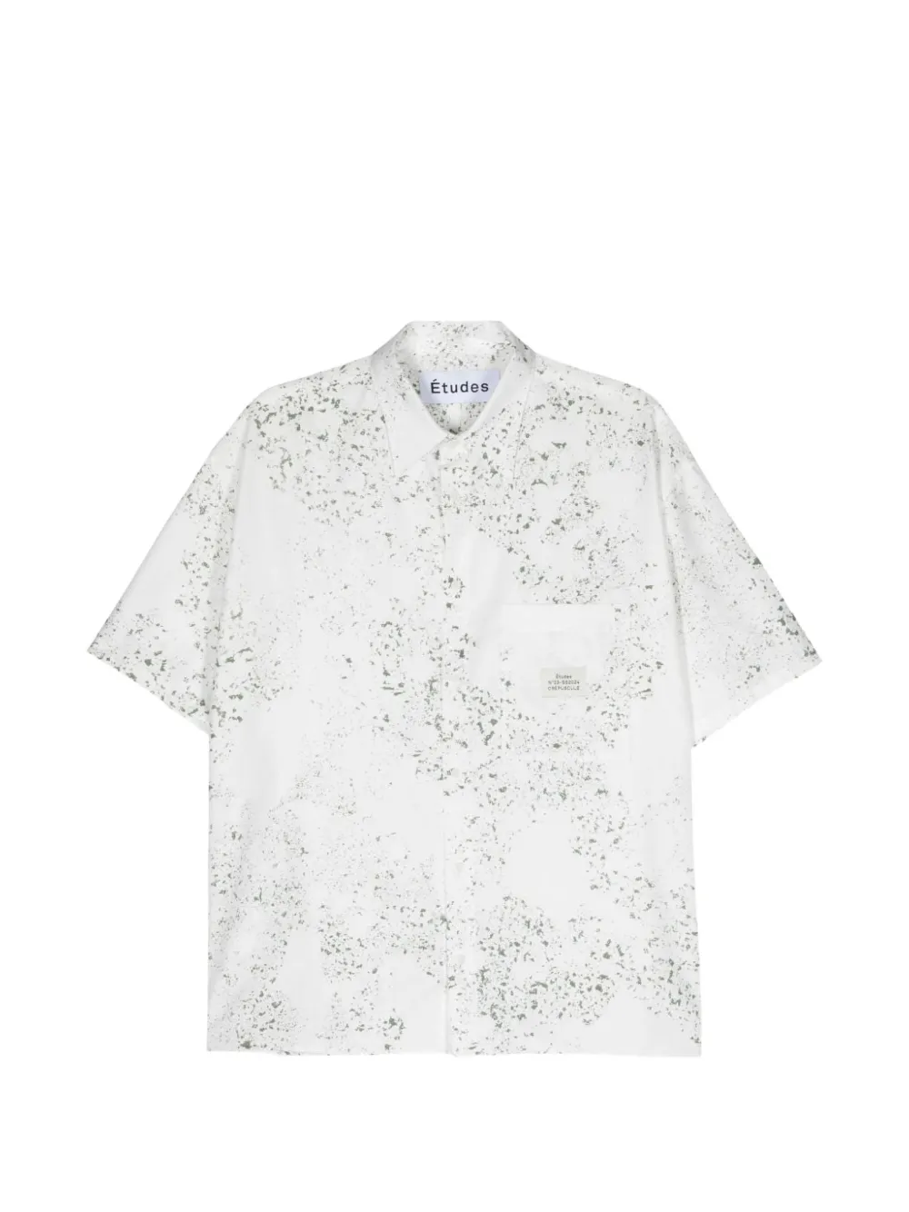 Études Studio printed short-sleeve shirt - Bianco