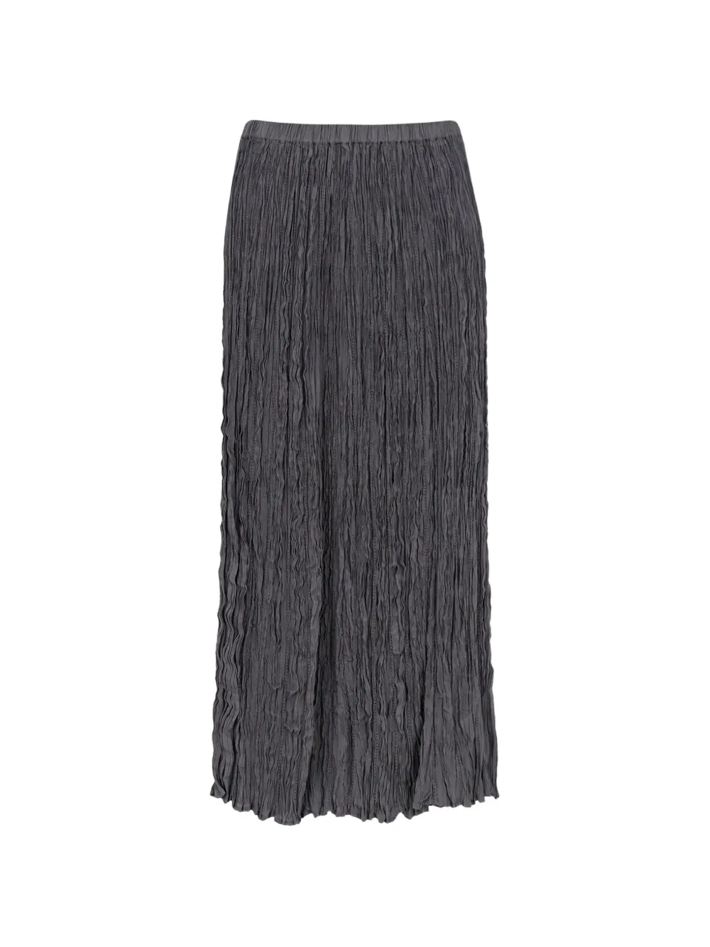Alysi elasticated wrinkled skirt - Grigio