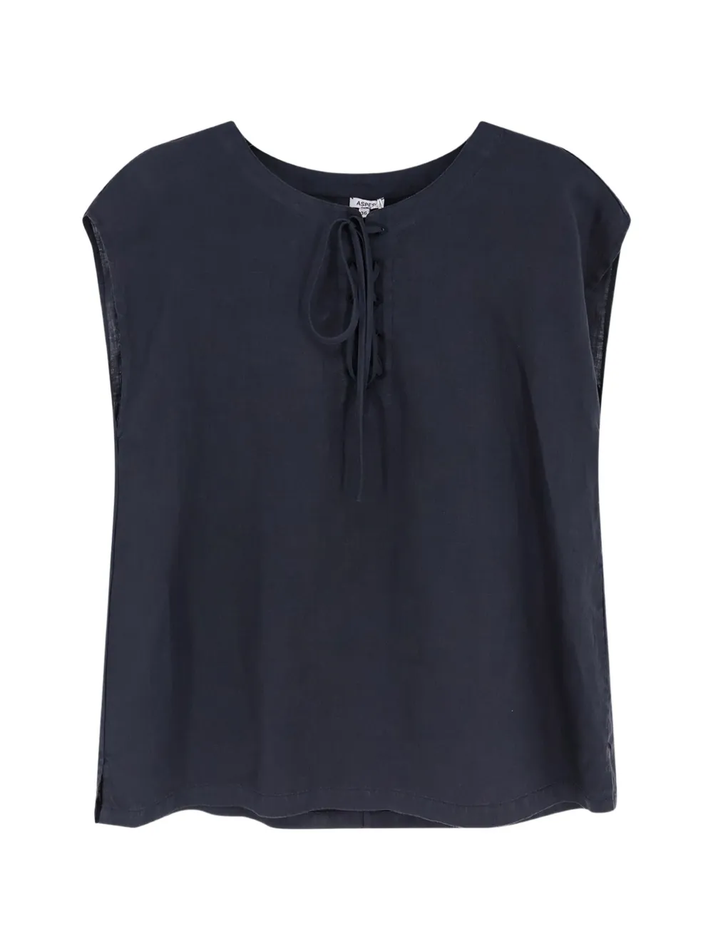 ASPESI tie-neck sleeveless top - Blu