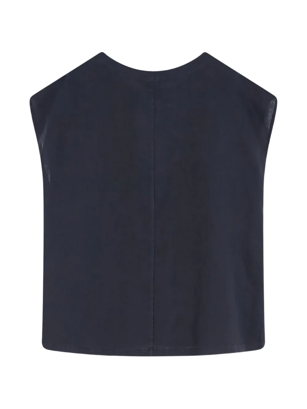  Aspesi Tie-neck Sleeveless Top - Blue 