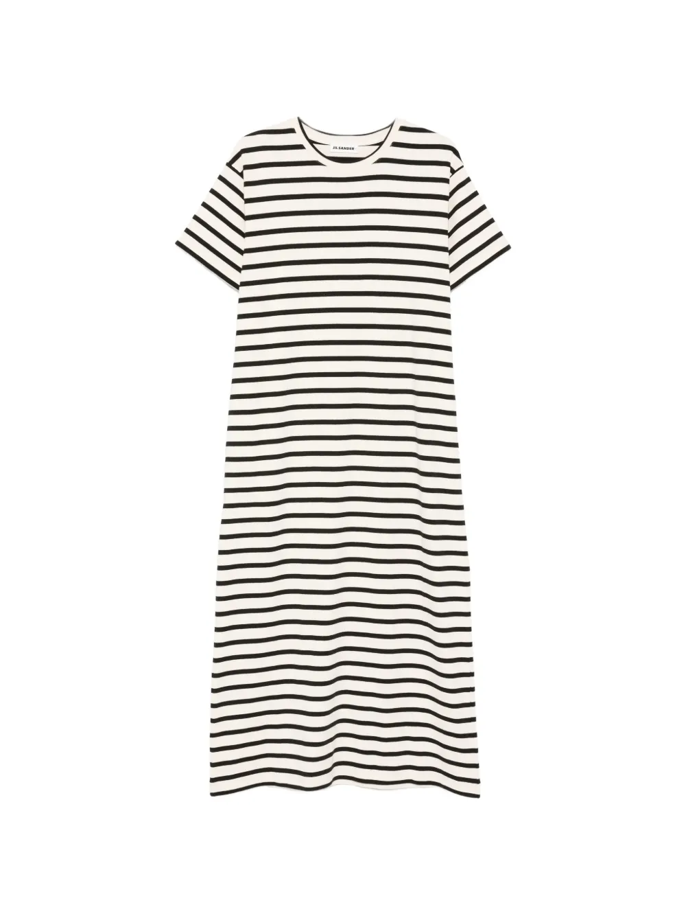 Jil Sander striped short sleeve dress - Toni neutri