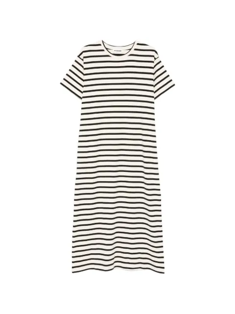 Jil Sander striped short sleeve dress
