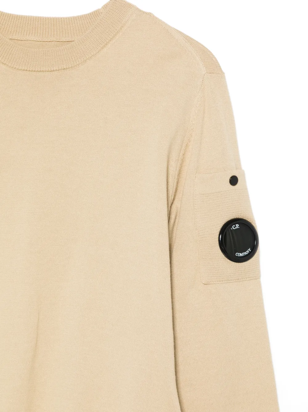 C.P. Company Kids Trui met lens-detail Beige