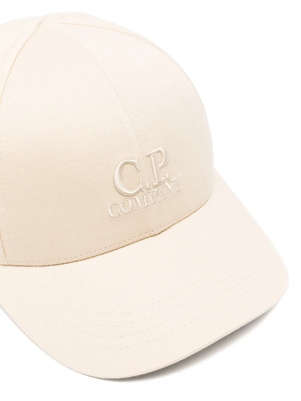 C.P. Company Kids Honkbalpet met geborduurd logo Beige