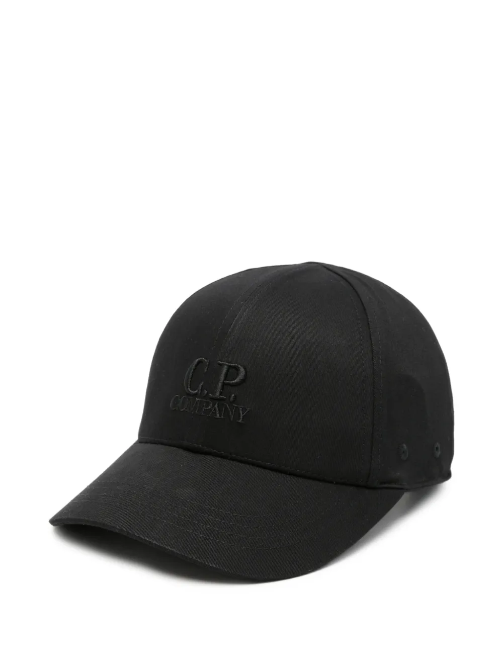C.P. Company Kids logo-embroidered baseball cap - Nero