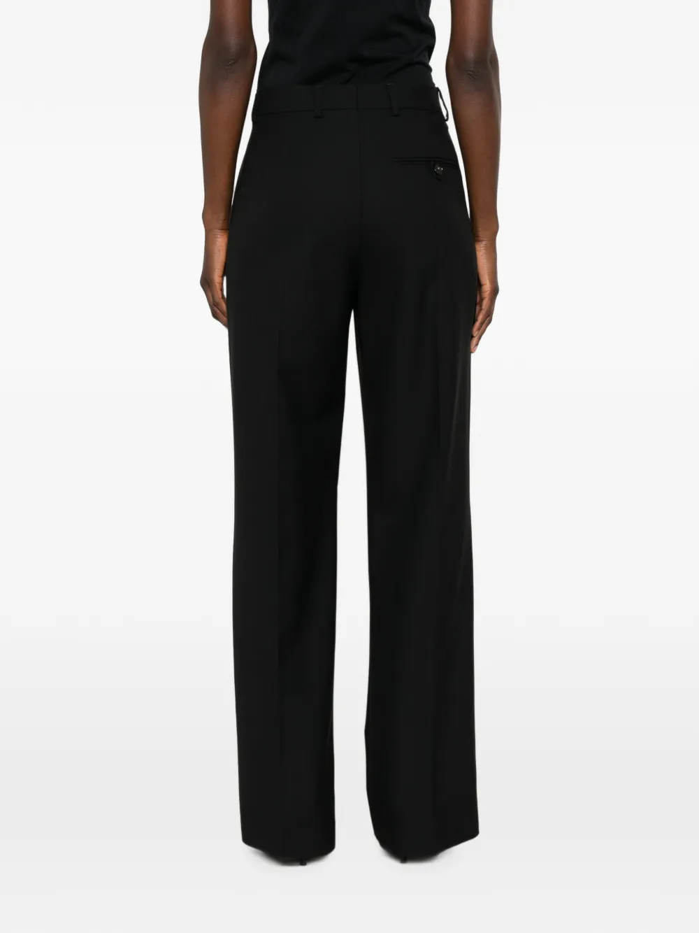 Stella McCartney Geplooide pantalon Zwart