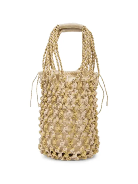 Alysi knotted-mesh shoulder bag