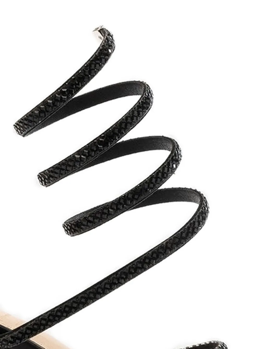 TWENTY FOURHAITCH Zeja verfraaide sandalen met bandjes Zwart