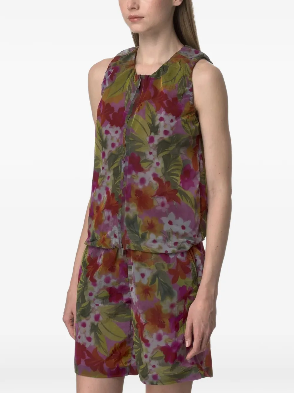  K-way Camisa Alize Con Estampado Floral - Verde 