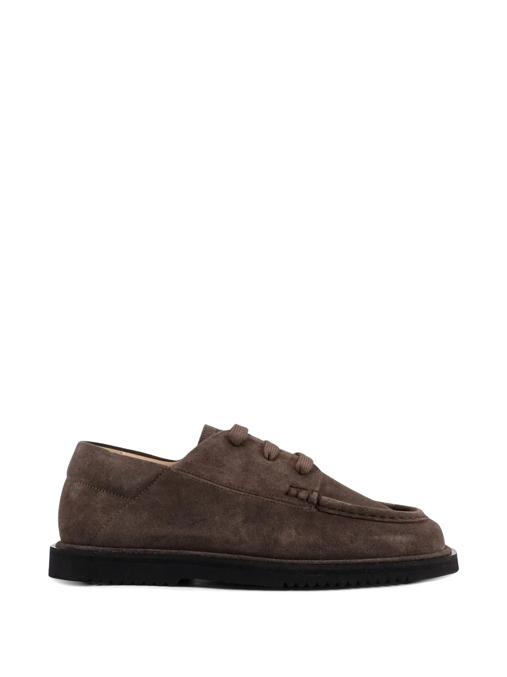 Referenc Squared Toe Lace-up Shoes In Brown
