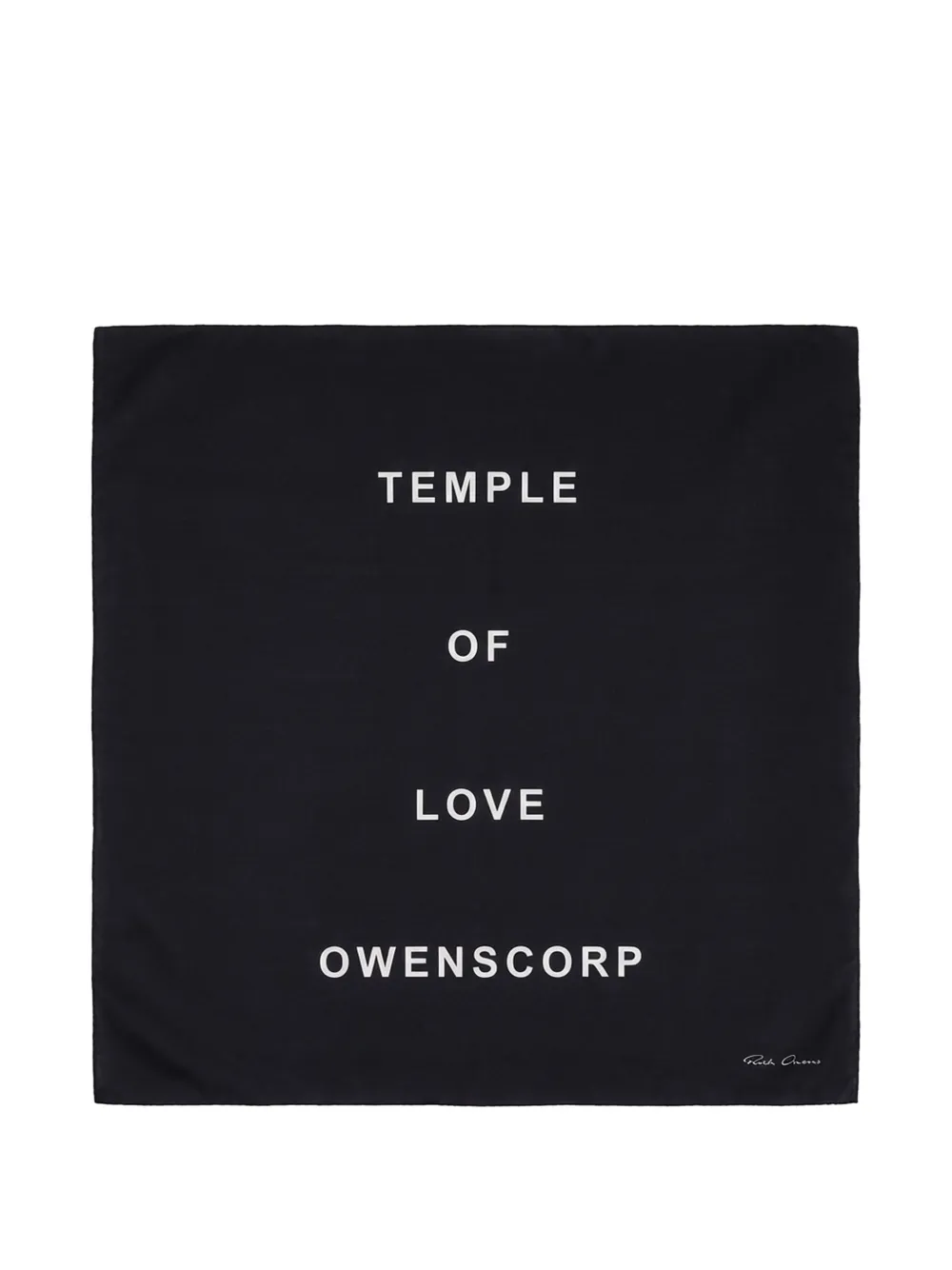 Rick Owens - Sjaal met print - heren - Modaal/zijde - Eén