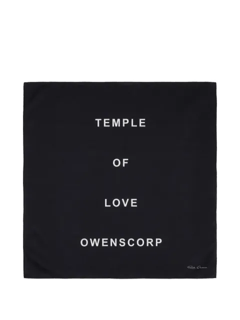 Rick Owens printed scarf