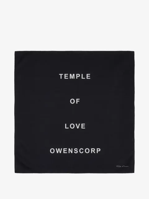 Rick Owens printed scarf
