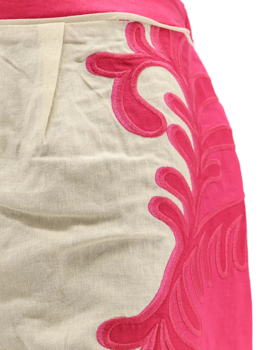 FARM Rio Broek met borduurwerk Beige