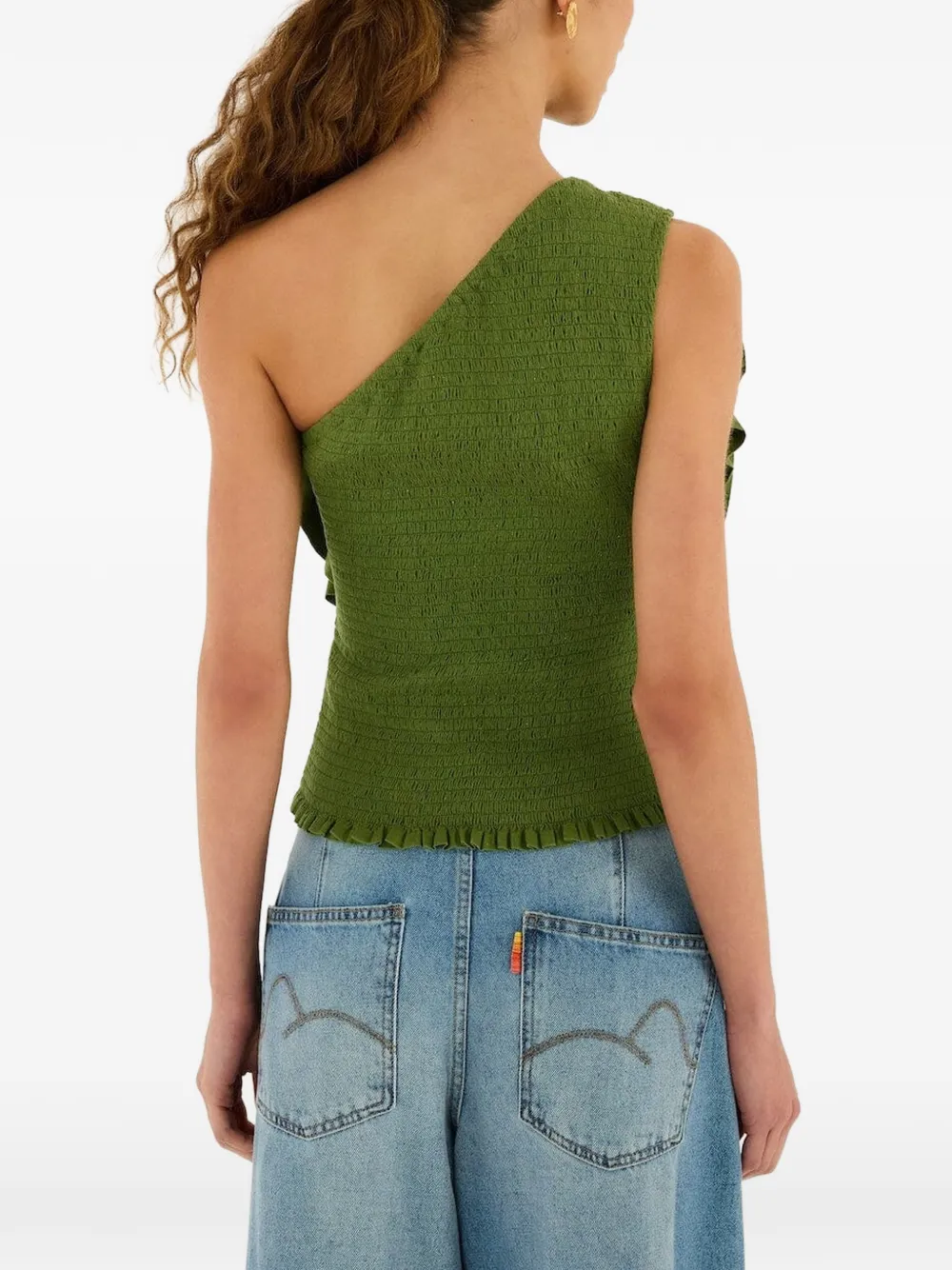 FARM Rio Asymmetrische top Groen