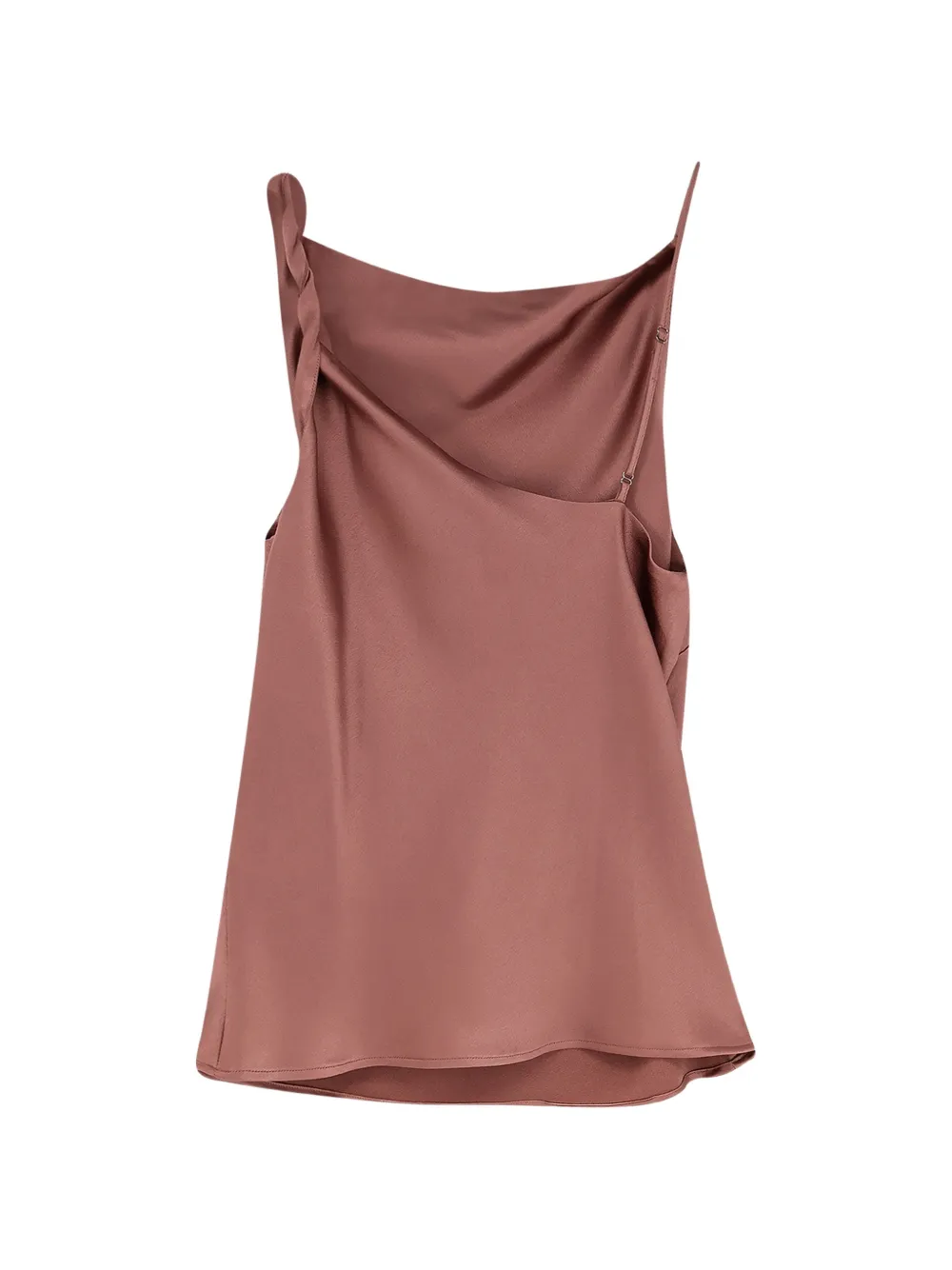  Alysi Asymmetrical Adjustable-strap Top - Pink 
