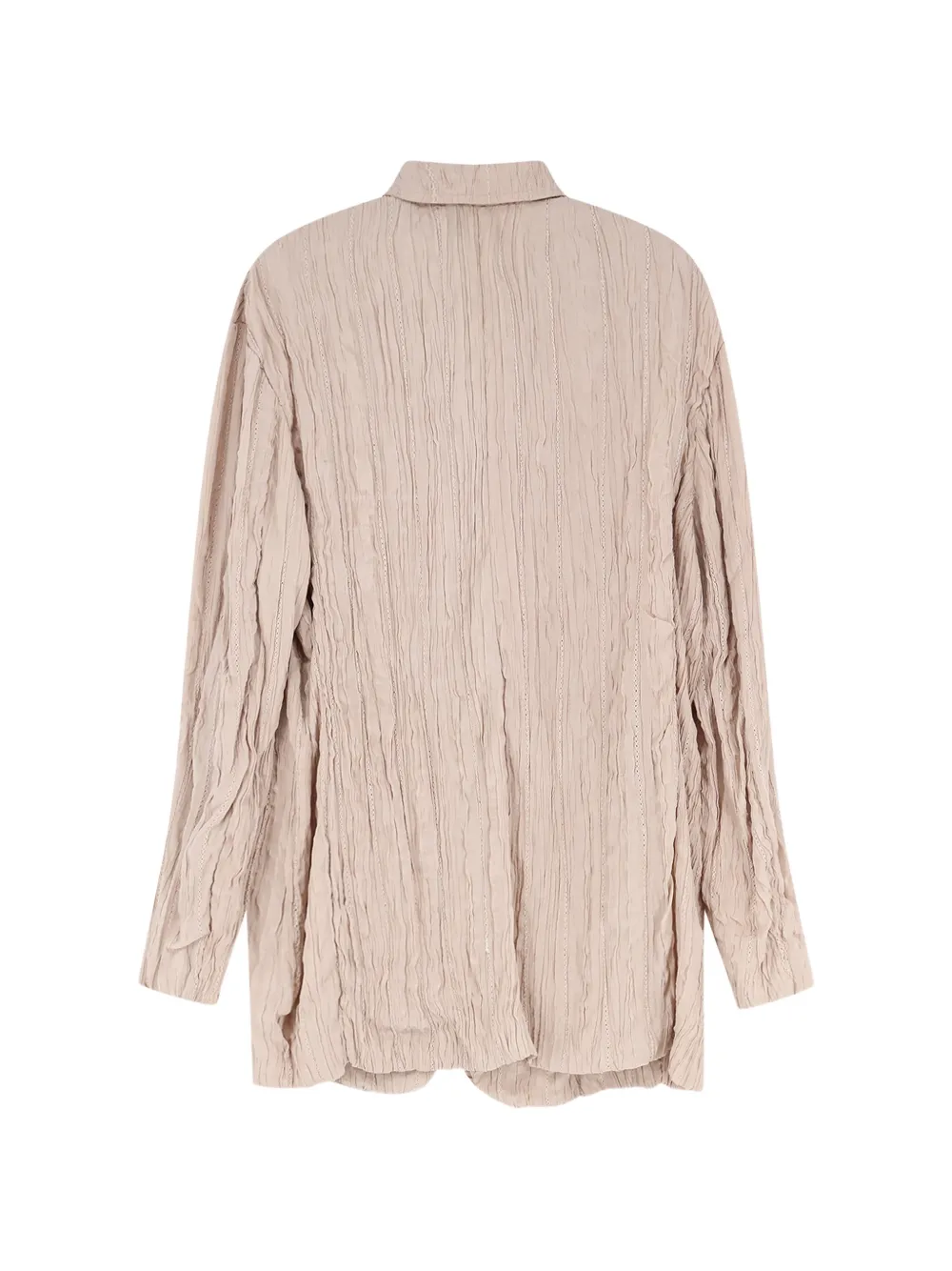  Alysi Flap-pockets Wrinkled Blazer - Neutrals 