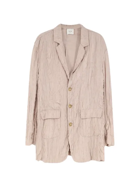 Alysi flap-pockets wrinkled blazer