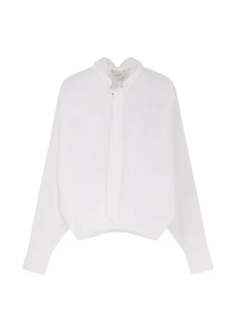 Alysi bow V-neck shirt