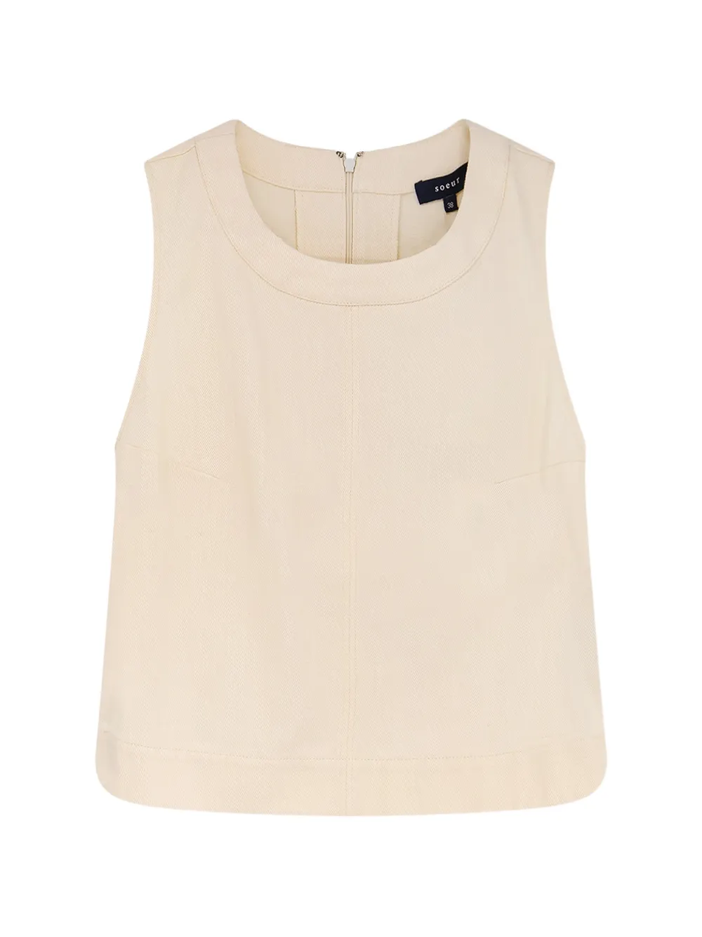 Soeur sleeveless round-neck top - Toni neutri