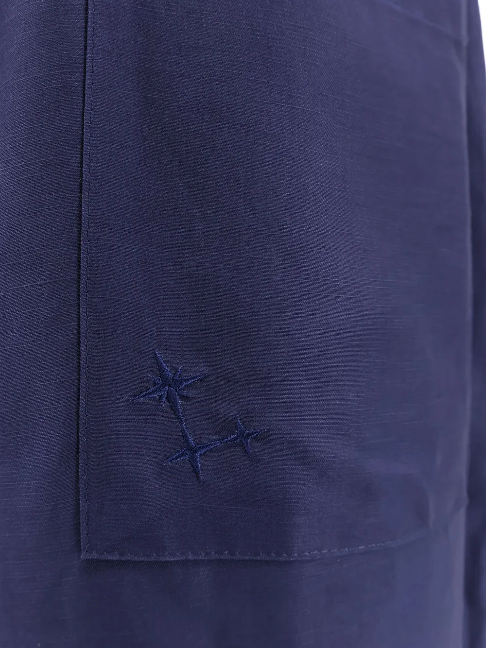  Laneus Elastic-waistband Trousers - Blue 