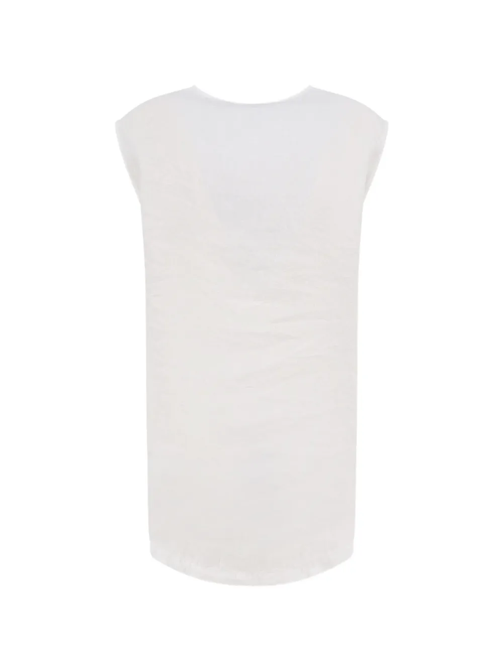  Aspesi V-neck Linen Top - White 