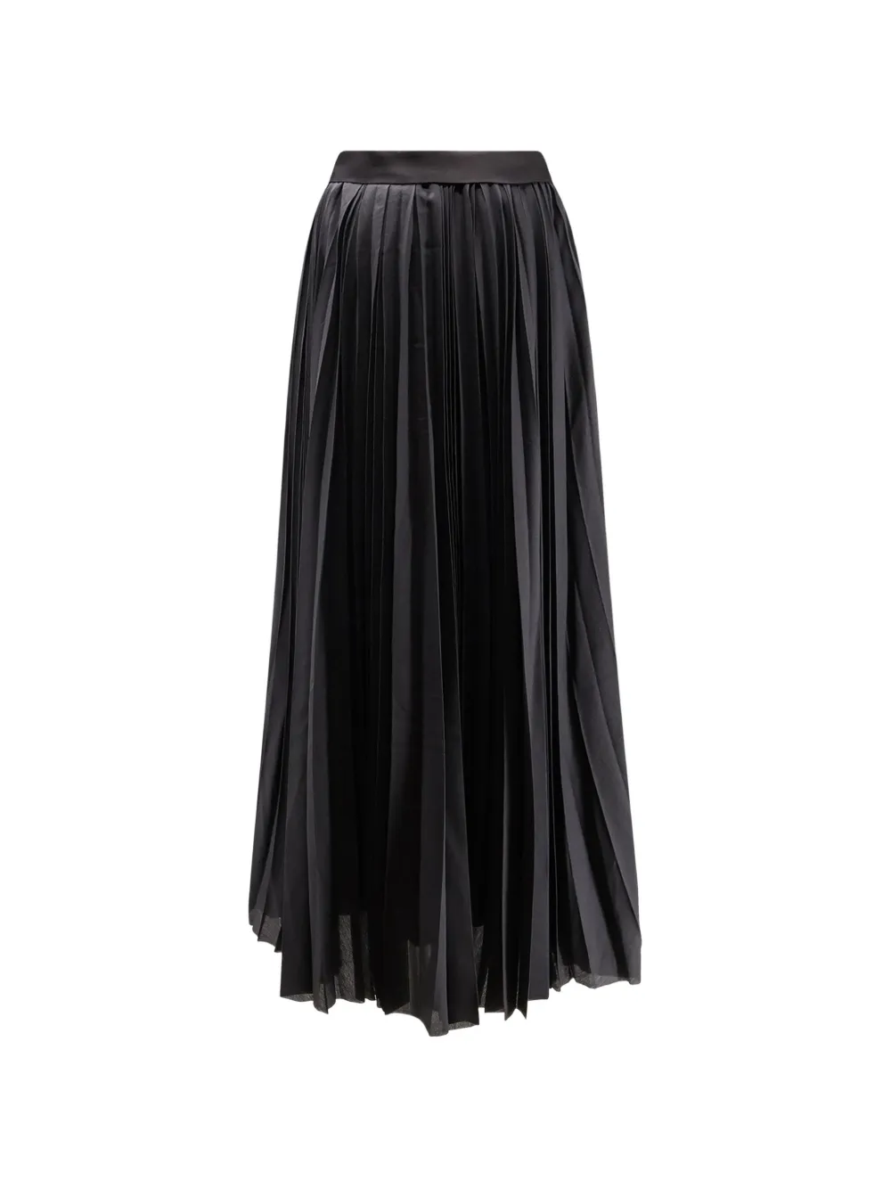  R2w Arissto Pleated Maxi Skirt - Black 