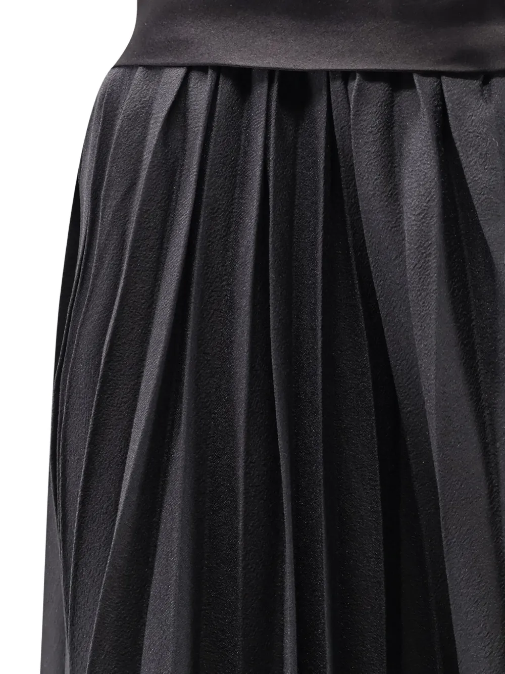  R2w Arissto Pleated Maxi Skirt - Black 