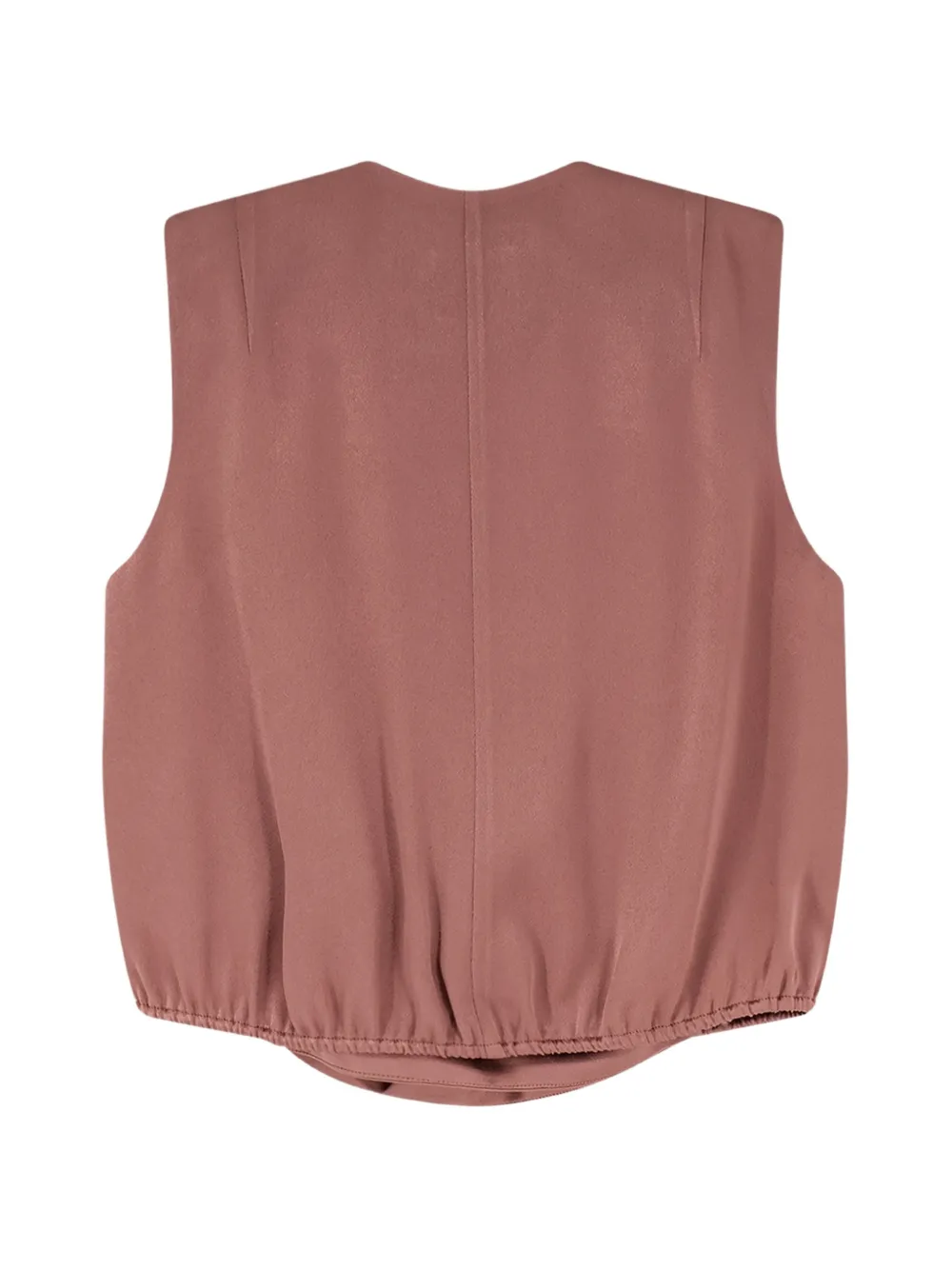  Alysi V-neck Satin Top - Pink 