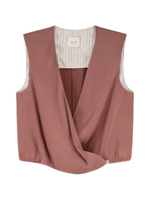 Merci slub-textured Top | Blue | FARFETCH RO