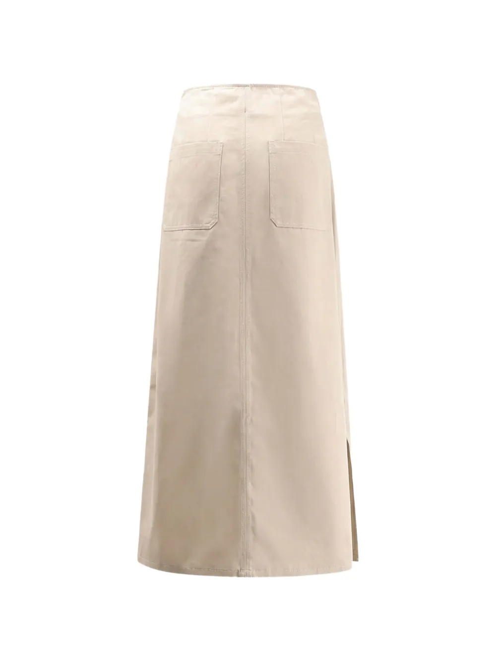  R2w Beige Pleated Skirt - Neutrals 