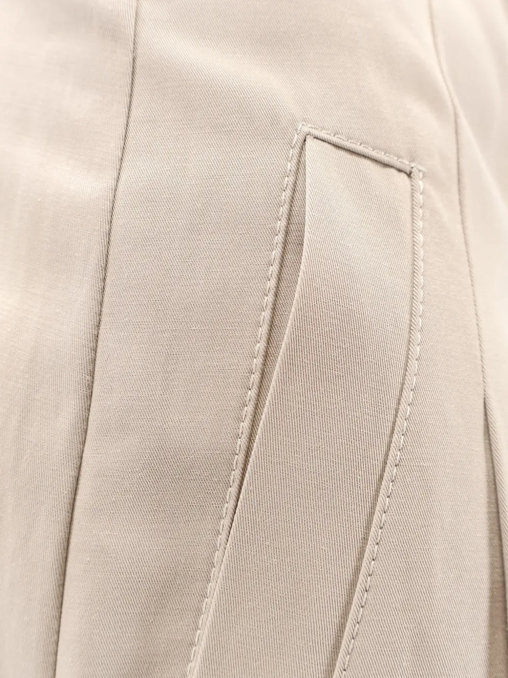 R2w Beige Pleated Skirt - Neutrals 